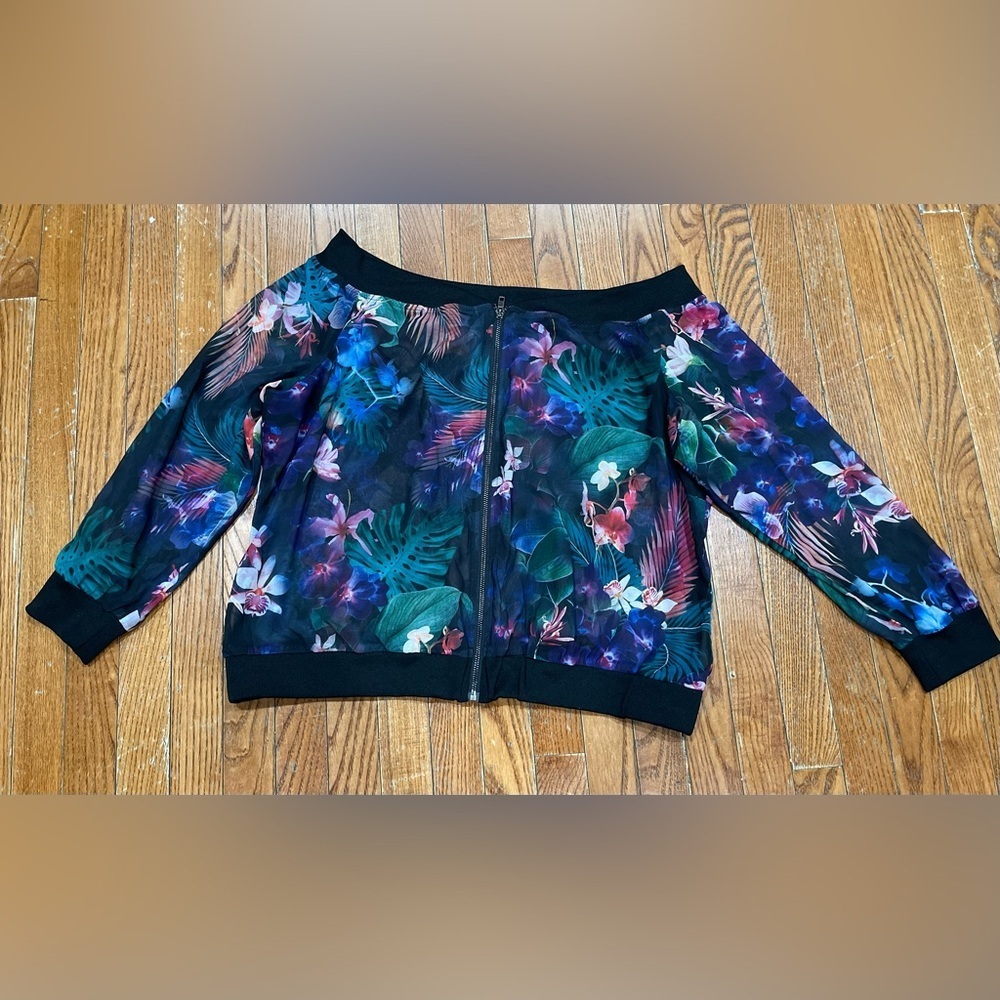 Fashion to Figure Multicolor Floral Jacket